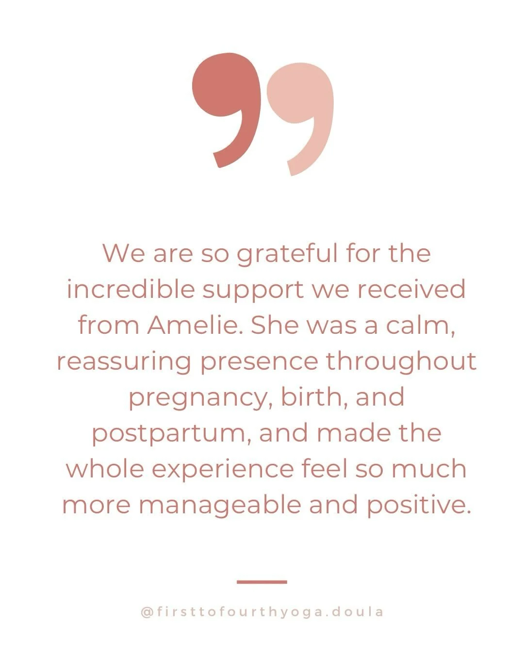 ❤️ Doula client testimonial ❤️

I am so honoured to be trusted to help women &amp; families navigate this very unique, vulnerable but incredibly powerful time in their life.

K, J &amp; I journeyed together for more than 5 months, in pregnancy and po