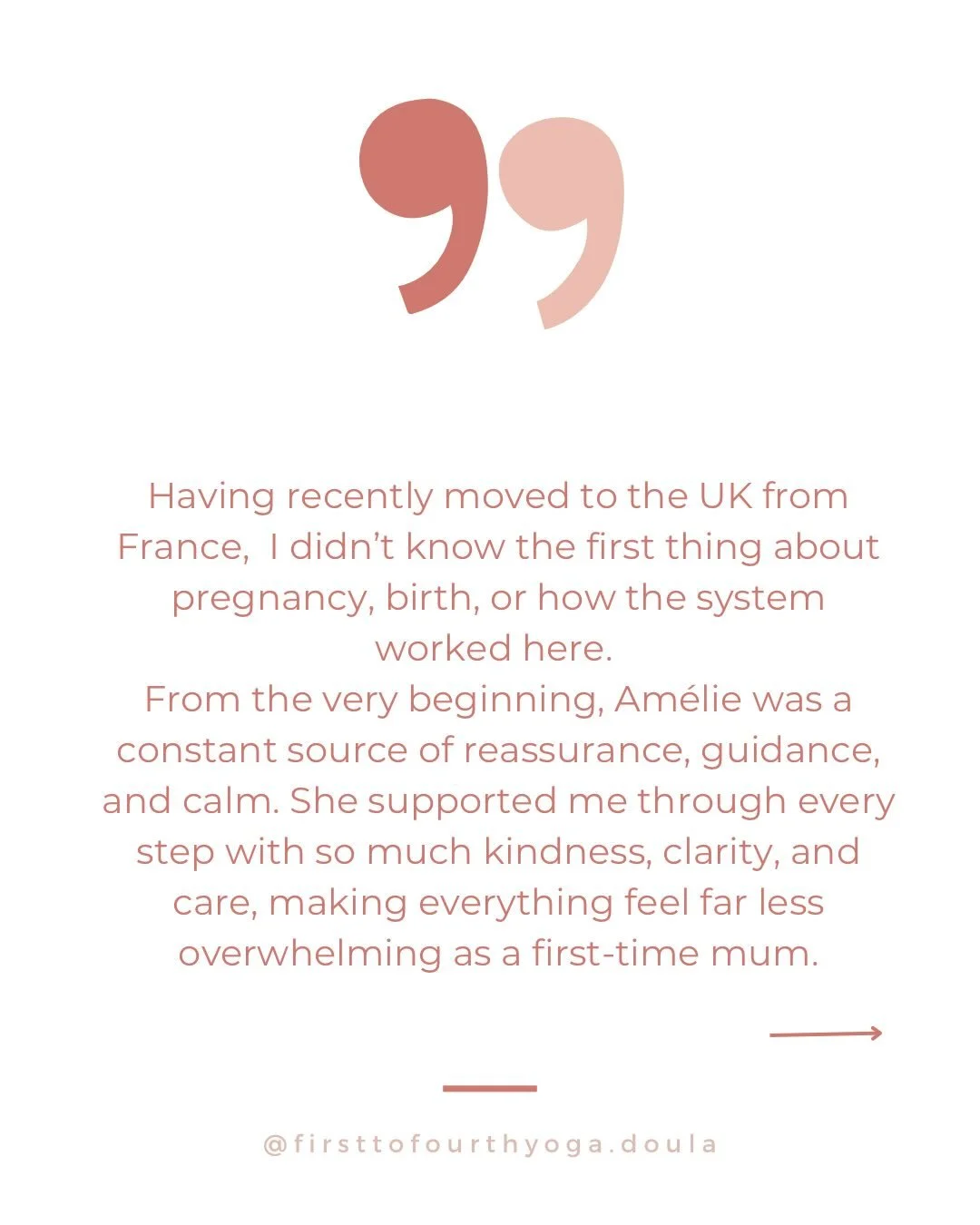❤️ Birth &amp; Postpartum Doula testimonial ❤️

Ever so grateful for clients to take the time to share such touching words, and of course immensely even more grateful to be honoured and trusted to share and support them on this most precious or journ