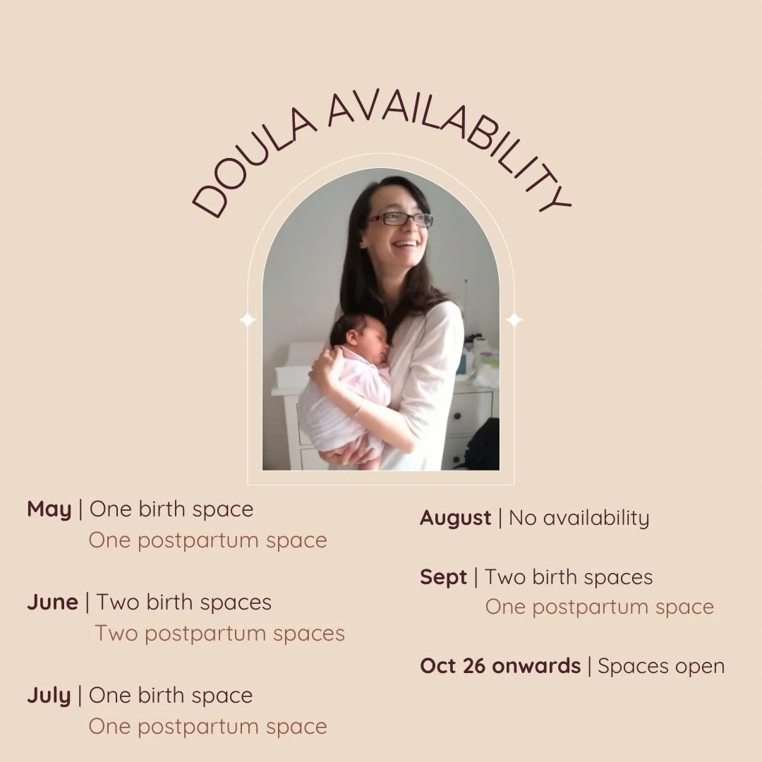 My doula availability for the next 6 months or so&hellip;

Although my books always remain open to late(r) enquiries, which I always do my best to accommodate, because I well know how late pregnancy curveballs and high pressures (to have your baby ea