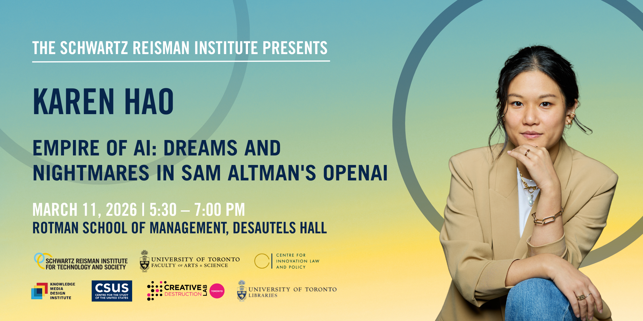 Poster for Karen Hao: Empire of AI