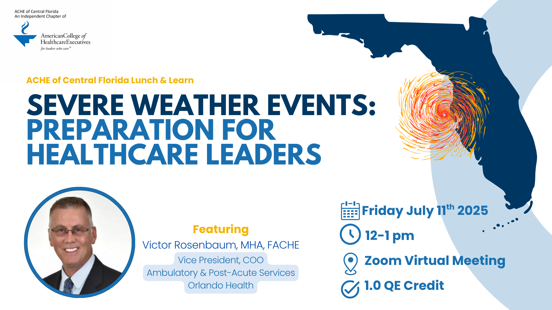 Severe Weather Events: Preparation for Healthcare Leaders - 1.0 QE Credits
