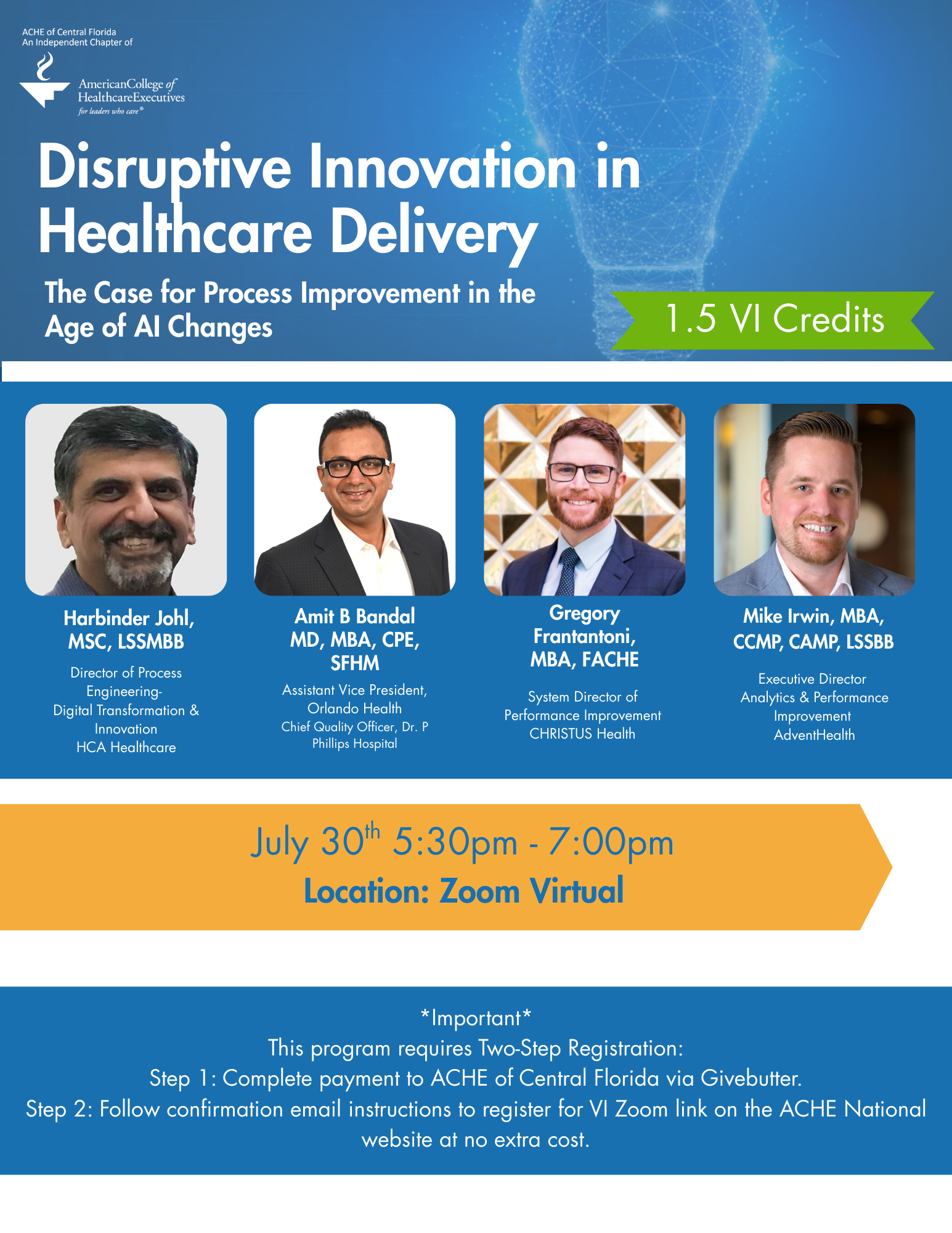 Disruptive Innovation: The Case for Process Improvement in the Age of AI - 1.5 VI Credits
