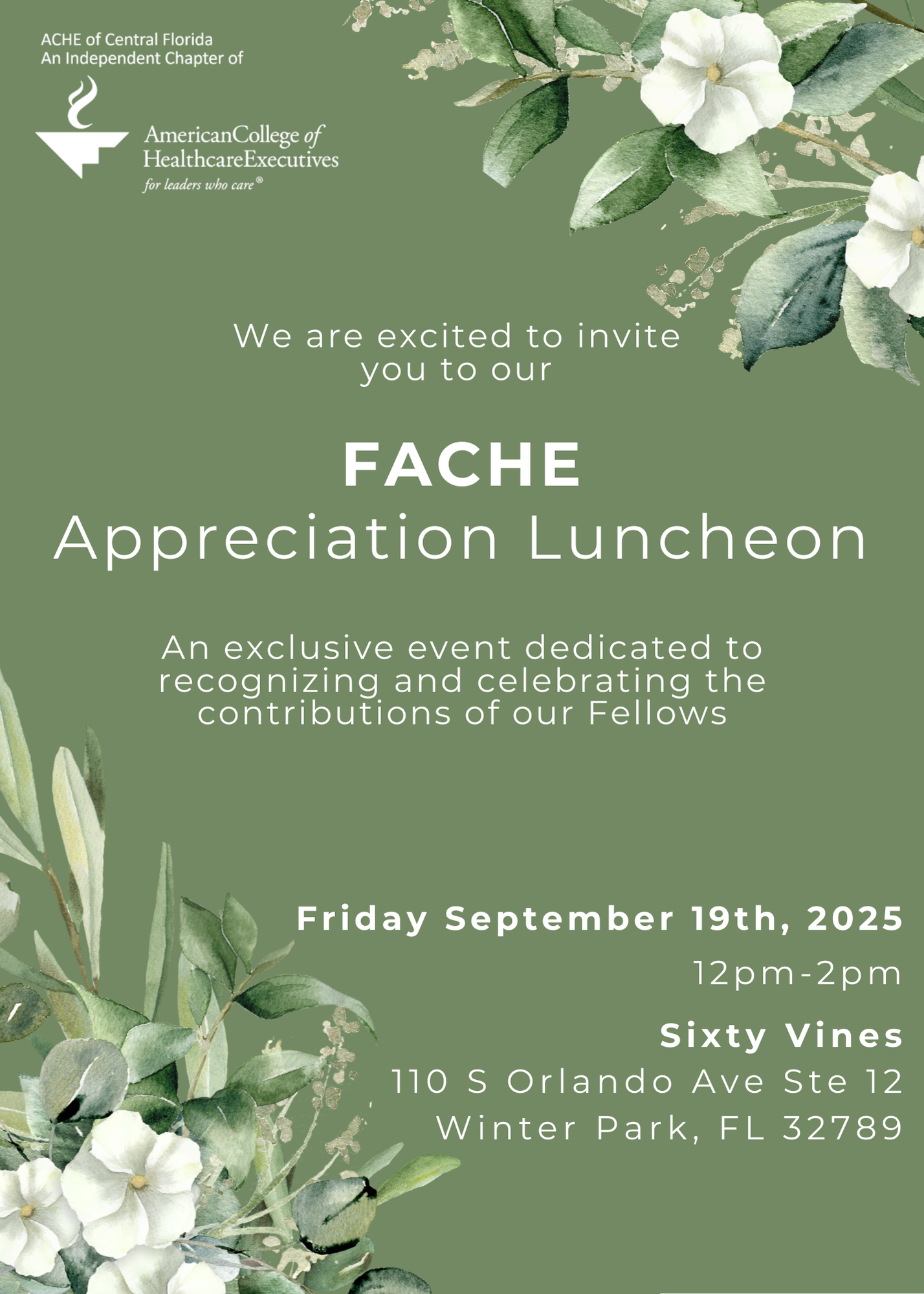 FACHE Appreciation Luncheon