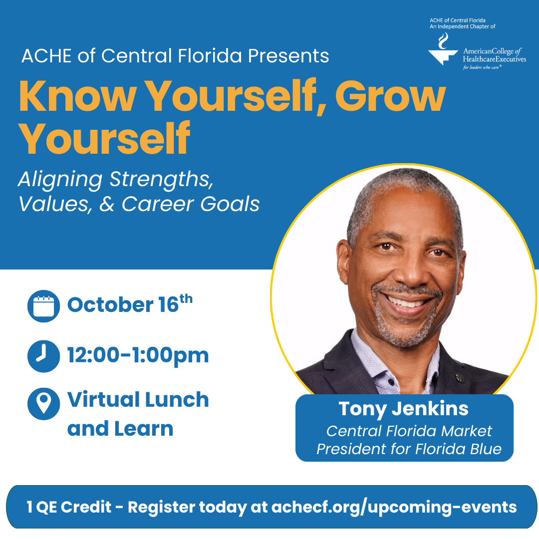 “Know Yourself, Grow Yourself” Aligning Strengths, Values, & Career Goals - Virtual Lunch & Learn (1.0 QE Credit)