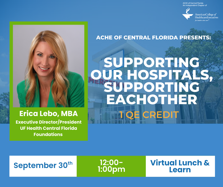 Supporting Our Hospitals, Supporting Each Other (1 QE Credit)