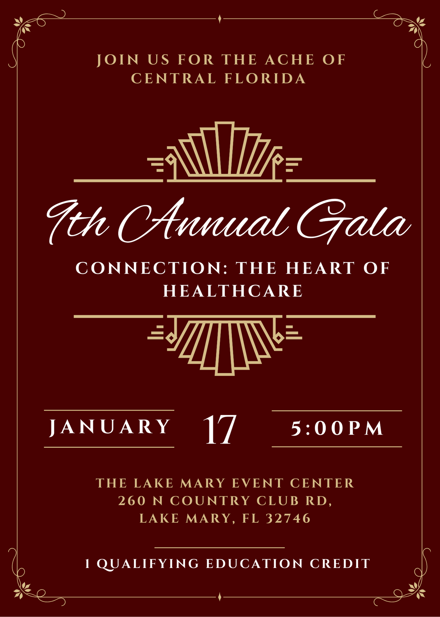 9th Annual Gala Connection: The Heart of Healthcare 1 QE Credit 