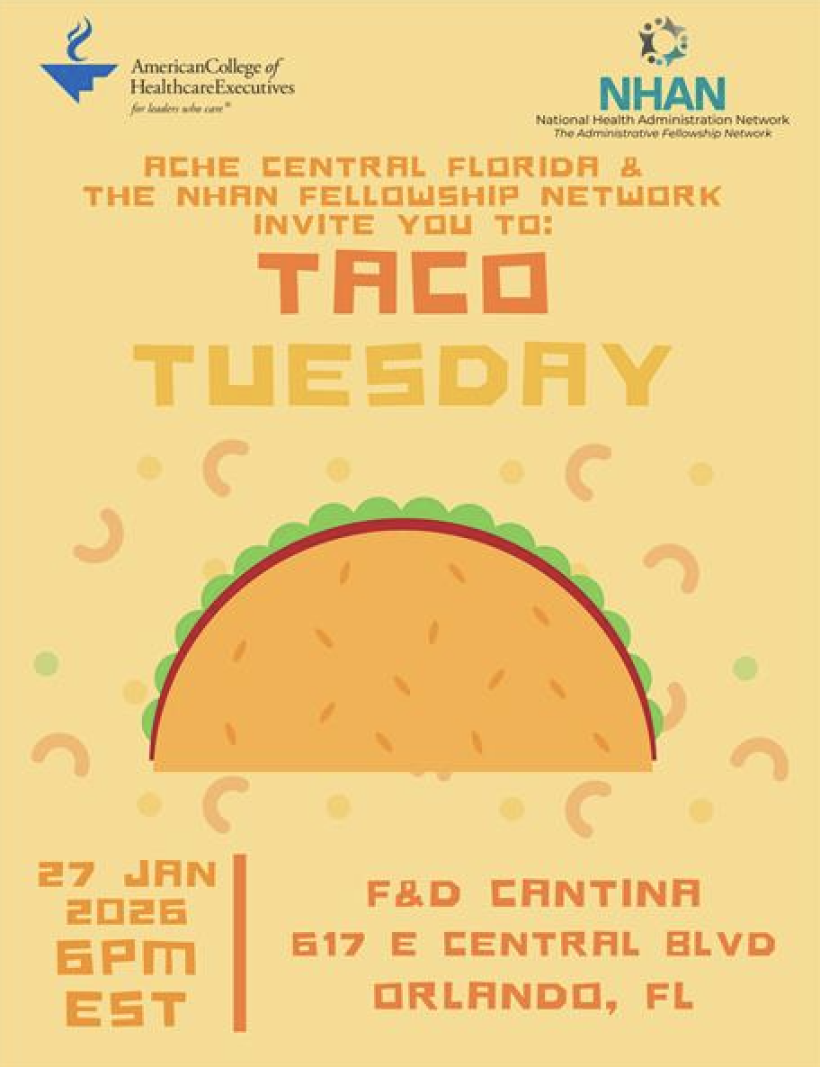 ACHE Central Florida and the NHAN Fellowship Network Event