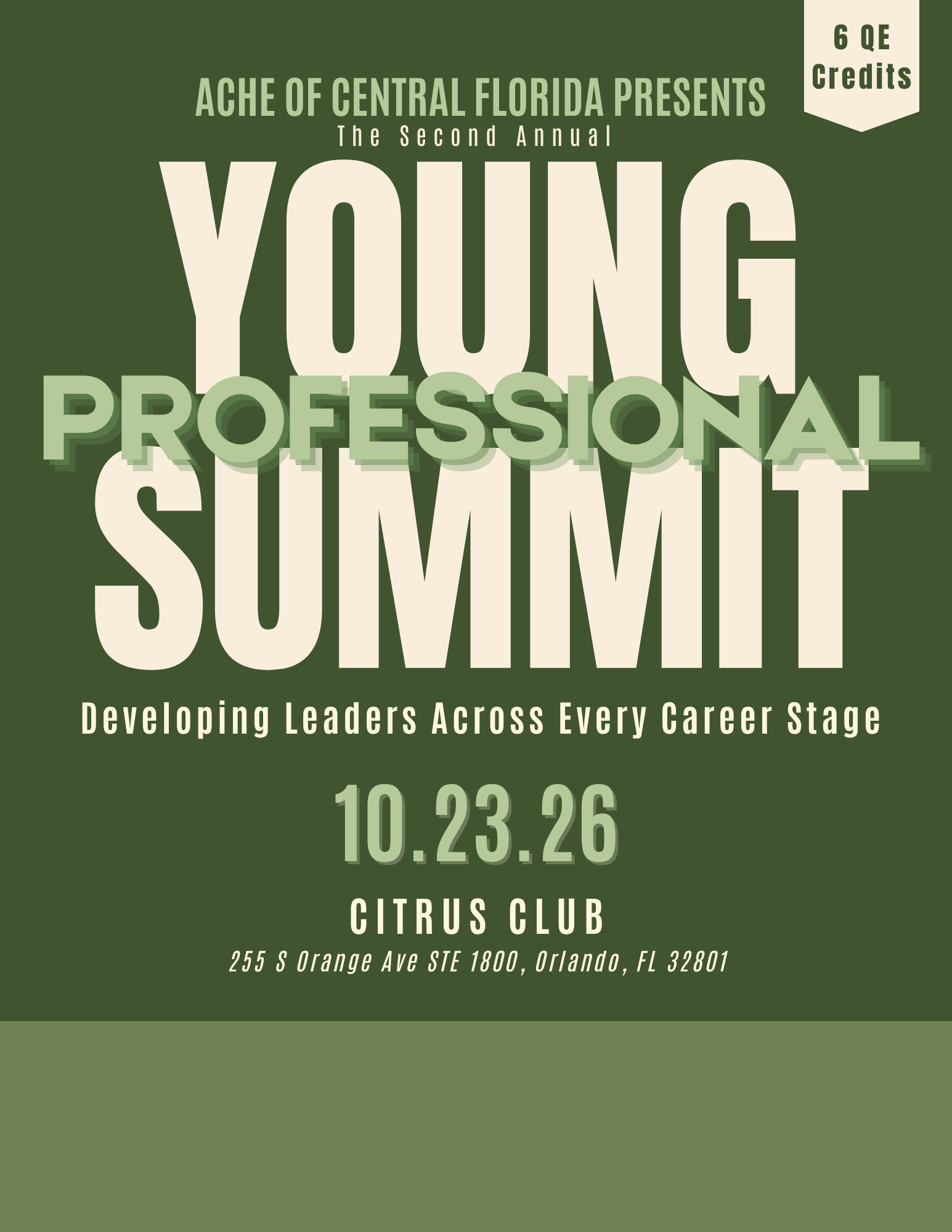 Second Annual Young Professional Summit 6 QE Credits