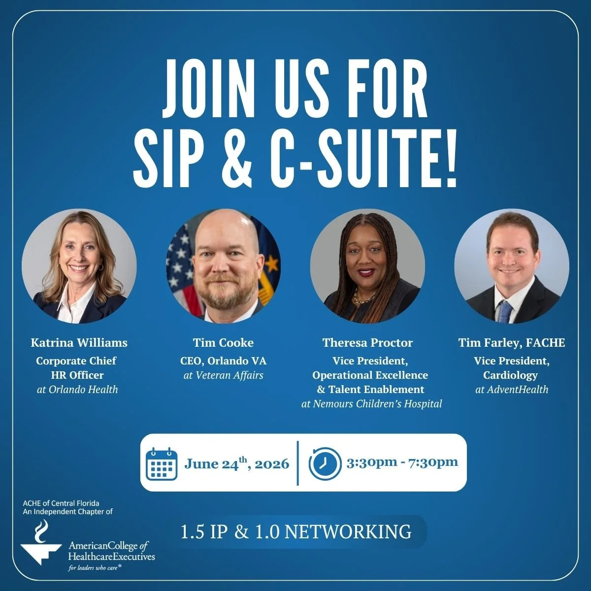 1.5 IP - Exclusive Professional Event: Sip &amp; C-Suite