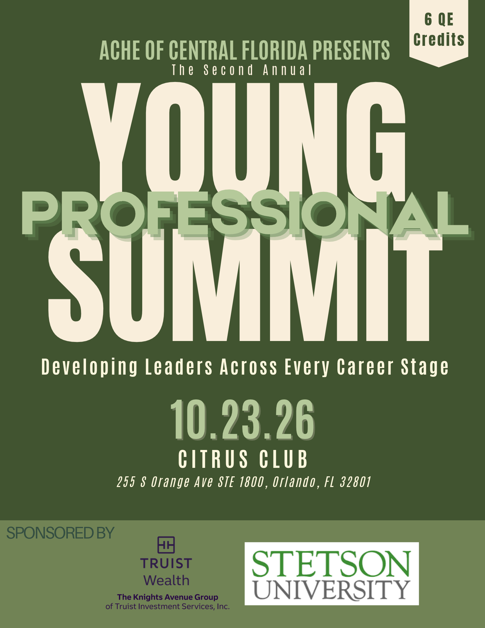 Second Annual Young Professional Summit 6 QE Credits