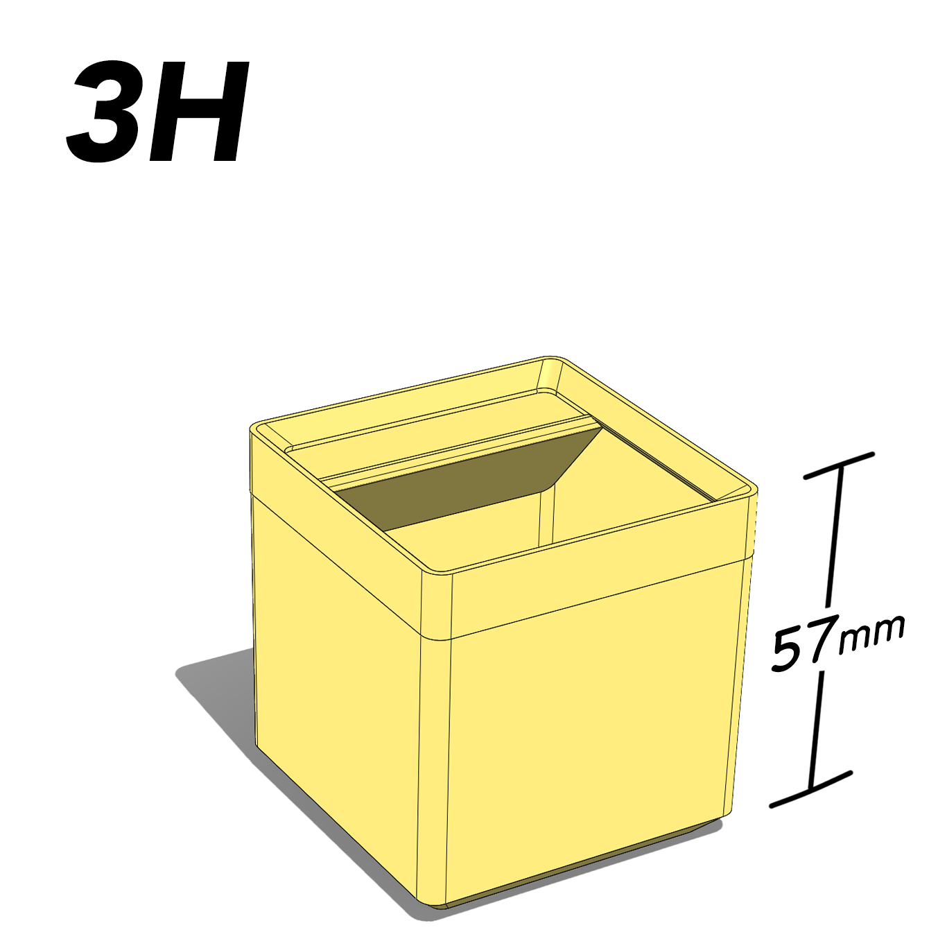 Stackable - 3H (57mm)