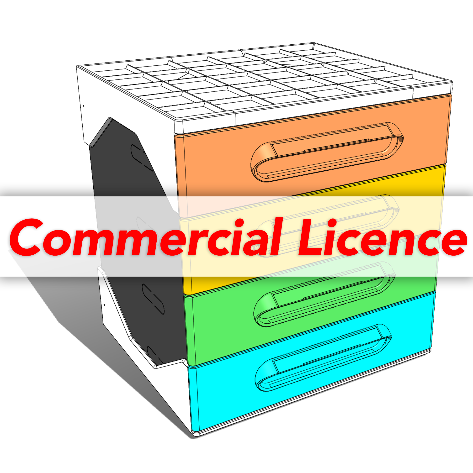 Commercial License — 100% printed Drawer unit