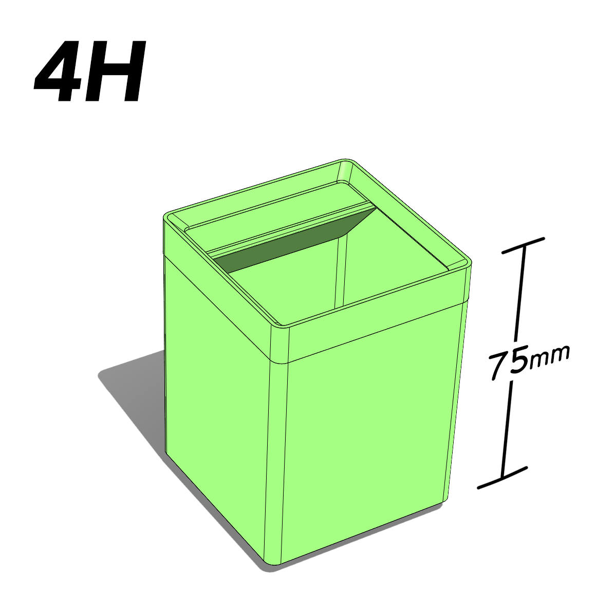 Stackable - 4H (75mm)