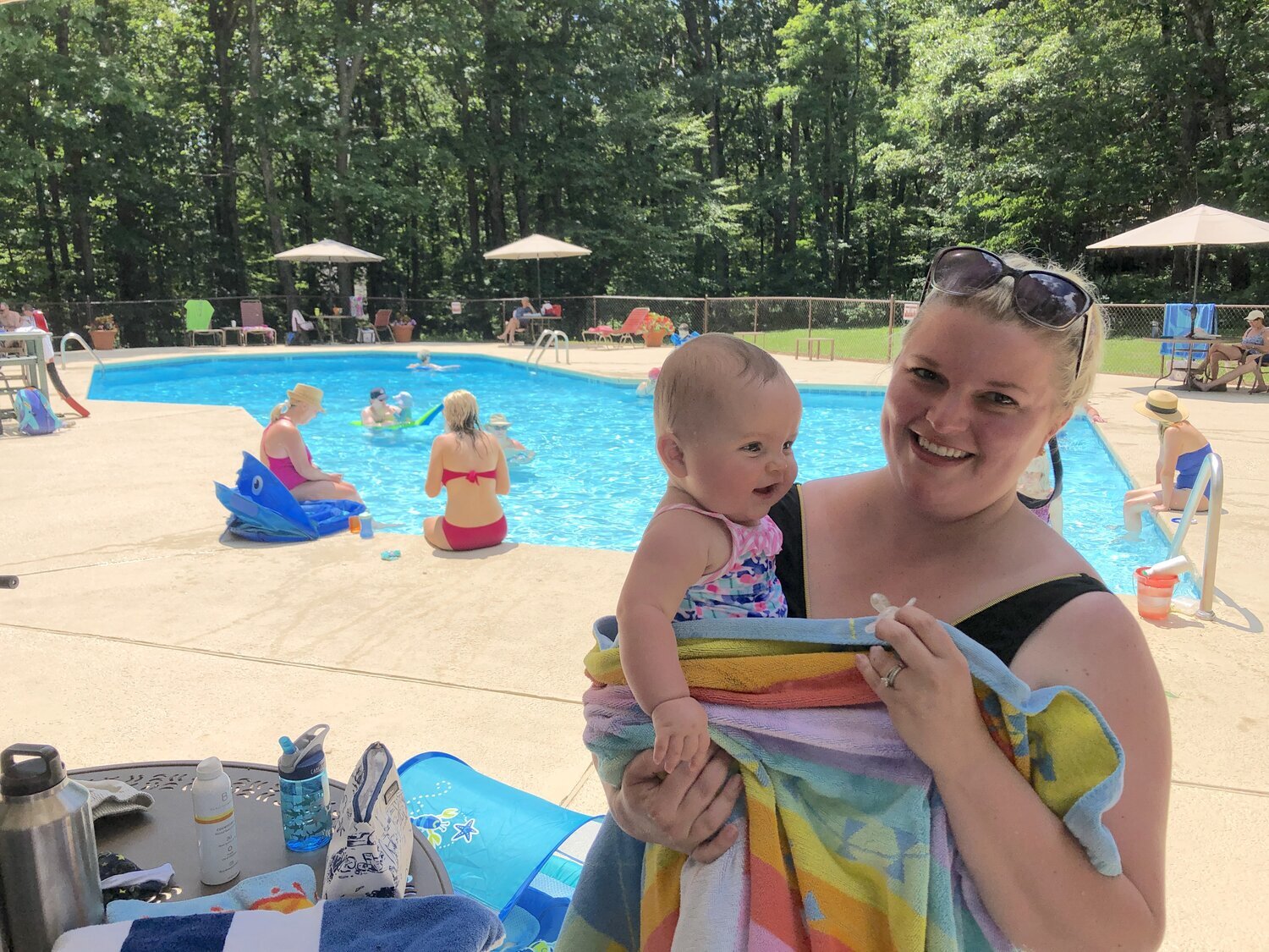   To escape the summer heat at their home in Richmond, Wintergreen Property Owner Kristen Cary and her daughter, Campbell, visited the    mountain’s Chestnut Springs pool   .  