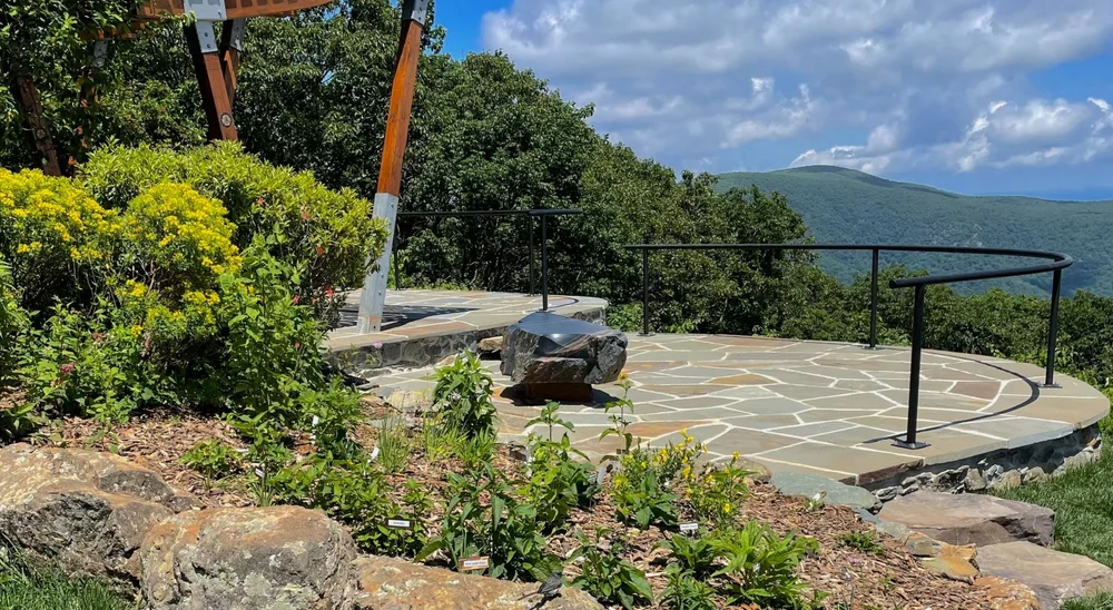   The Nature Foundation volunteers’ native plant gardens were carefully maintained during construction.   
