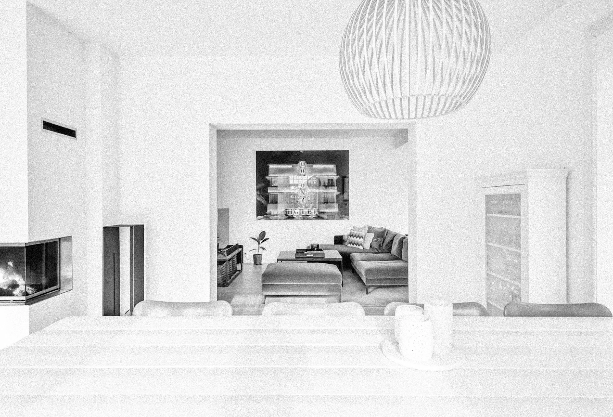 Svart hvitt foto av Apalveien før renovering