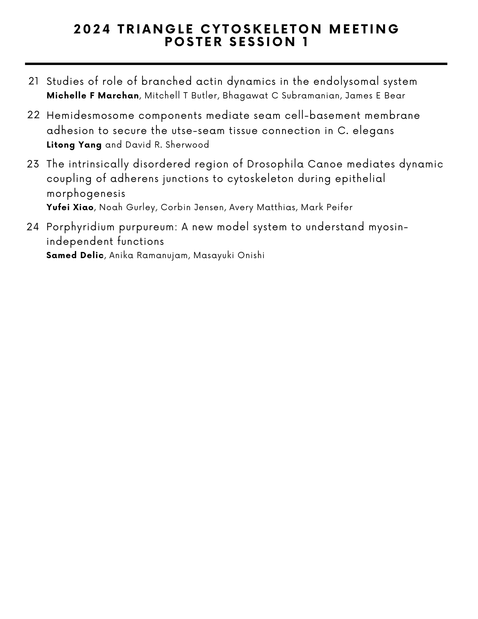 2024 TCM Schedule Triangle Cytoskeleton Meeting 2024-tcm-schedule-triangle-cytoskeleton-meeting