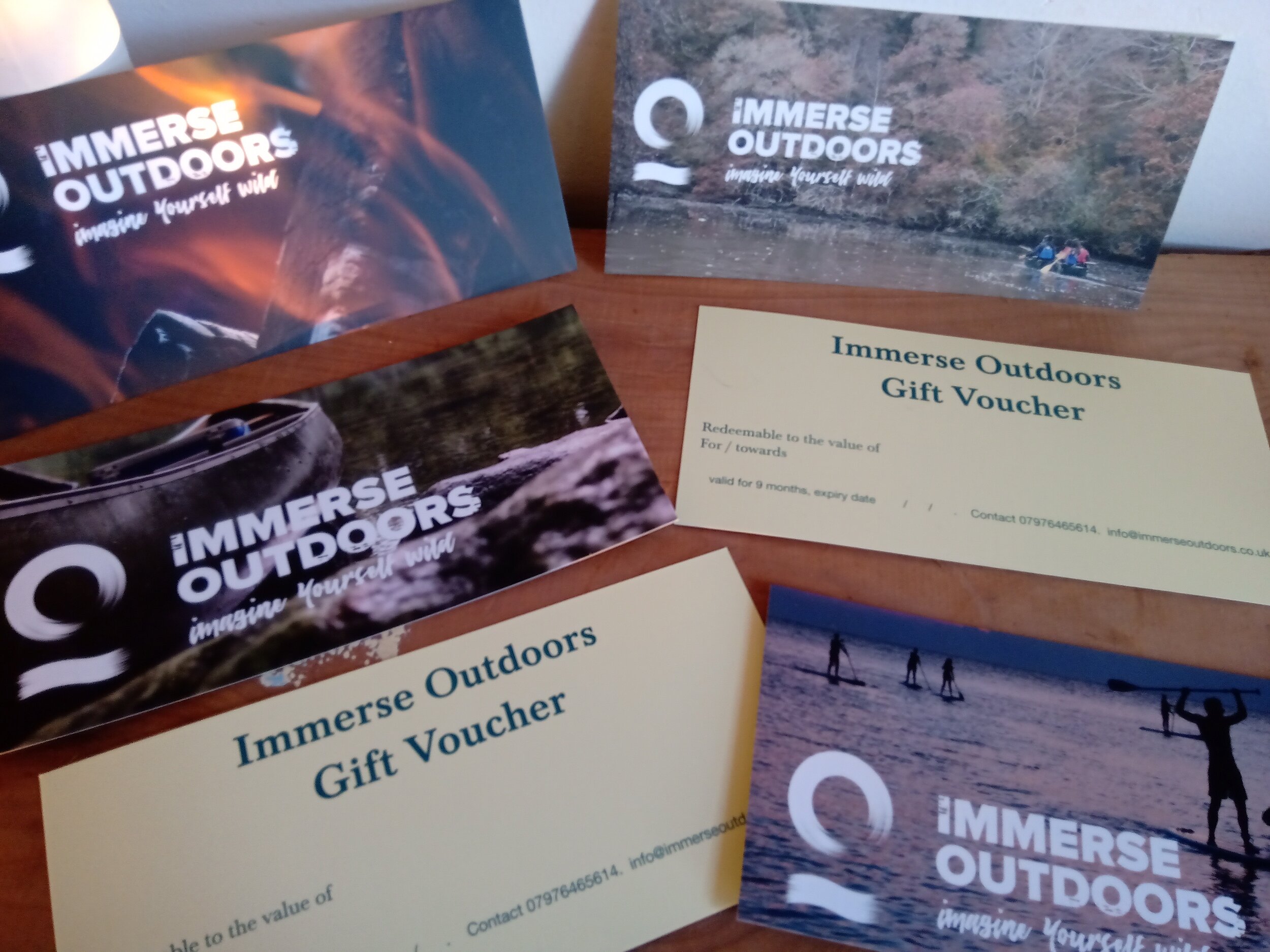 Immerse Outdoors Gift voucher