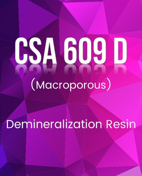 CSA 609D Demineralization Resin