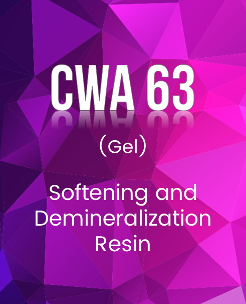 CWS 63 Softening and Demineralization Resin
