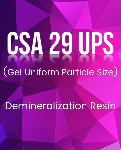 CSA 29 UPS Demineralization Resin