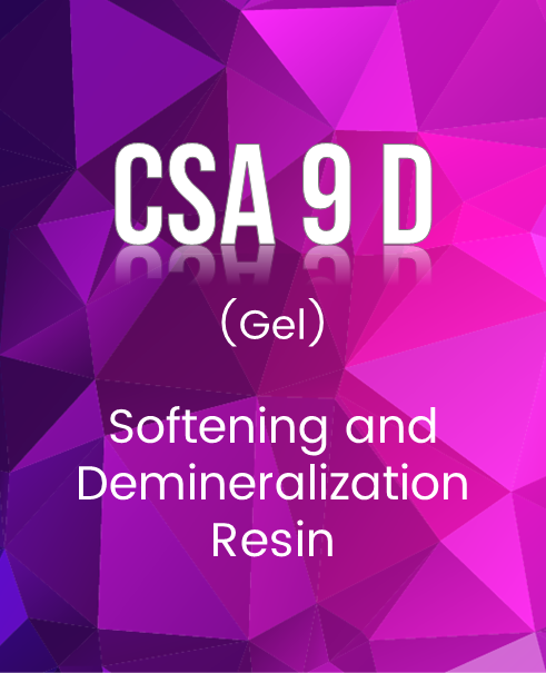 CSA 9 D Softening and Demineralization Resin