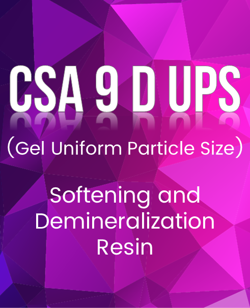 CSA 9 D UPS Softening and Demineralization Resin