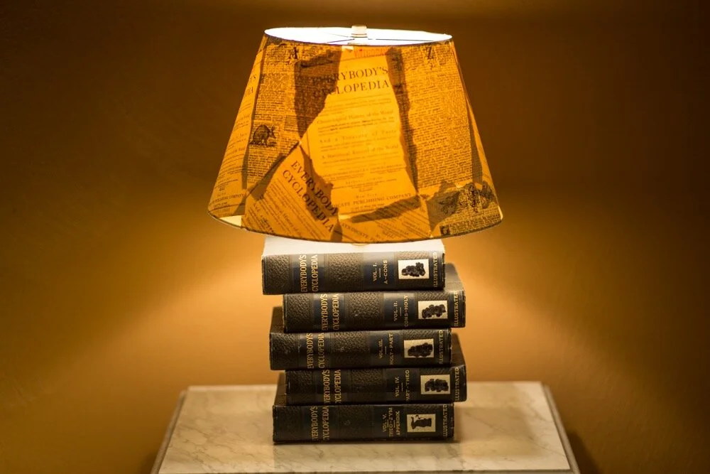 Book Lamp - Encyclopedia - SOLD