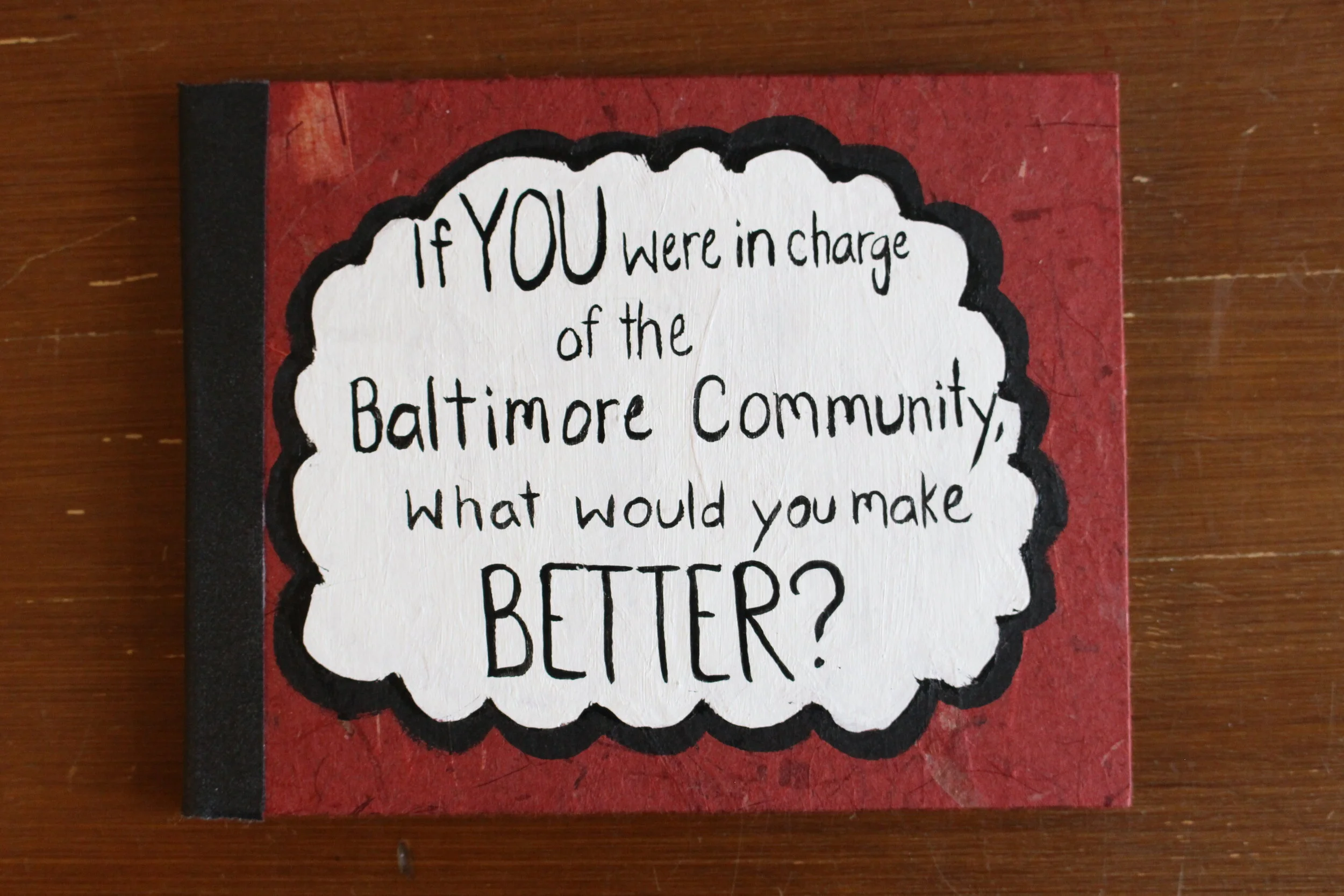 If You Were In Charge... - Illustration and handlettering, accordion fold artist book.