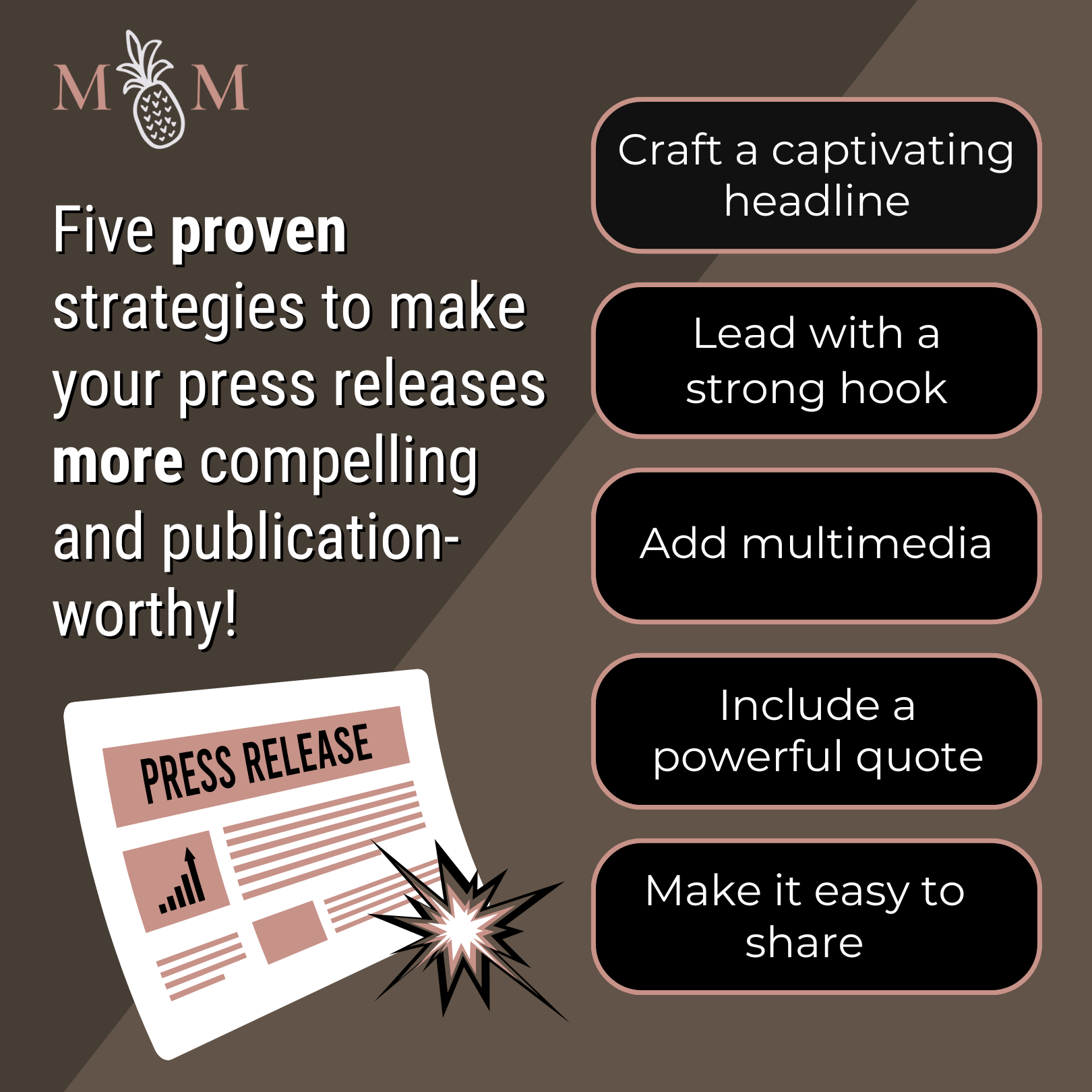 Five expert strategies to make your press releases more compelling and publication-worthy!