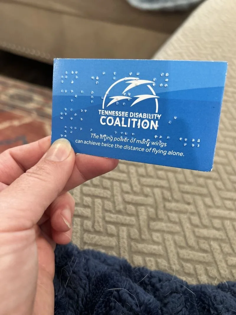Have you encountered braille on a business card before?
