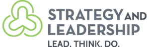 Logo of "Strategy & Leadership - Lead. Think. Do.', a nonprofit consultant clients of Metkat Marketing, located in Nashville, TN.