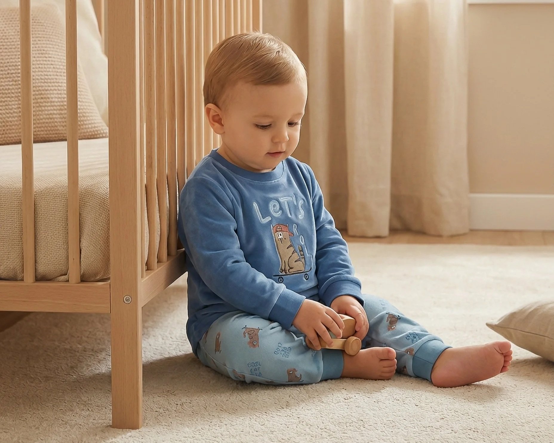 PIJAMA INFANTIL DOS PIEZAS "LET'S ROLL"
