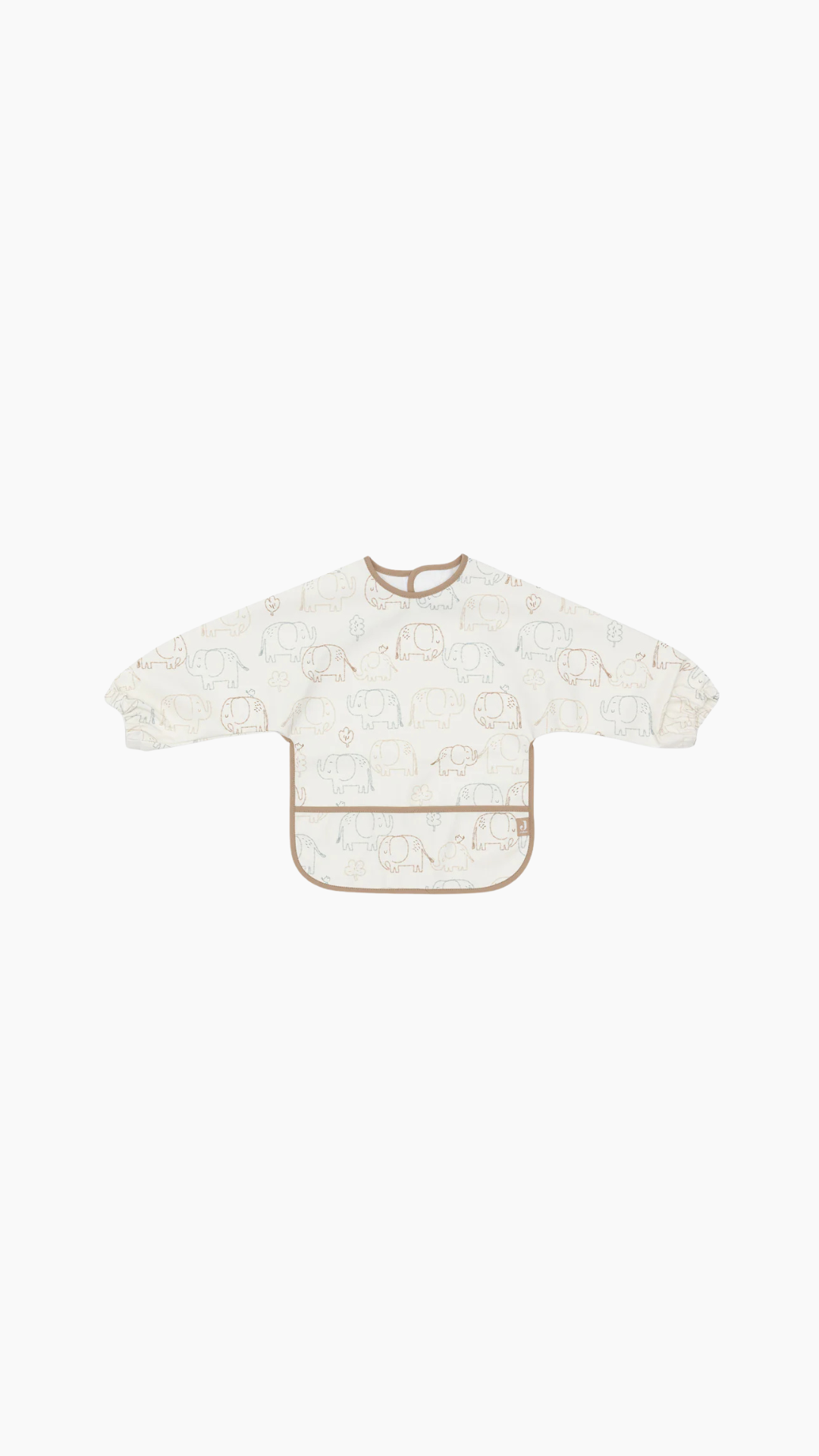 Babero impermeable con manga - Elefantes