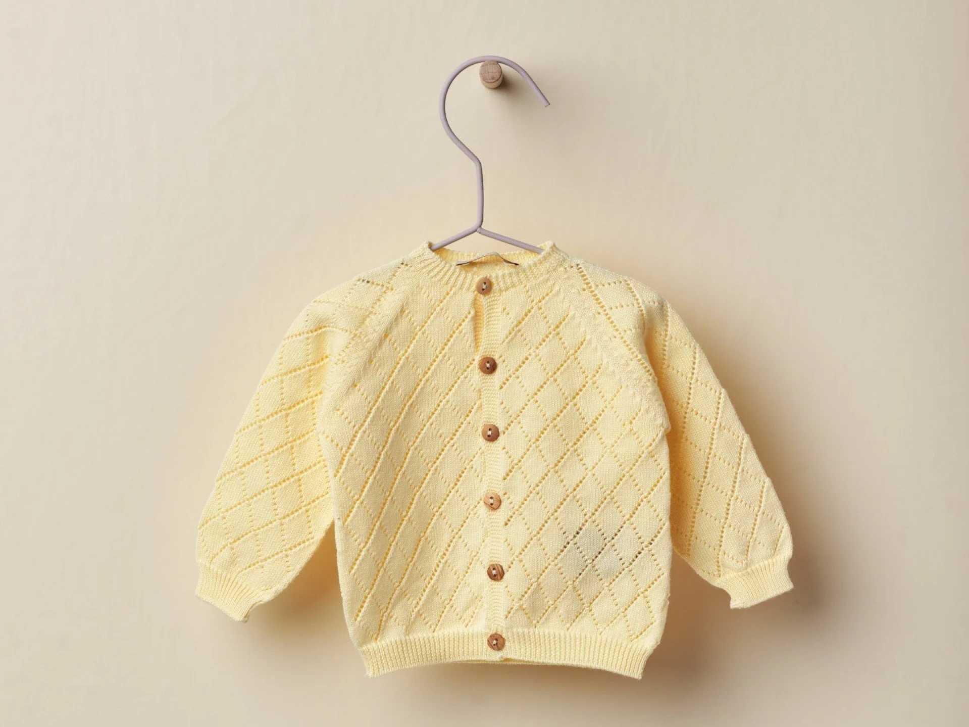 CÁRDIGAN DE PUNTO DE ALGODÓN ROMBOS