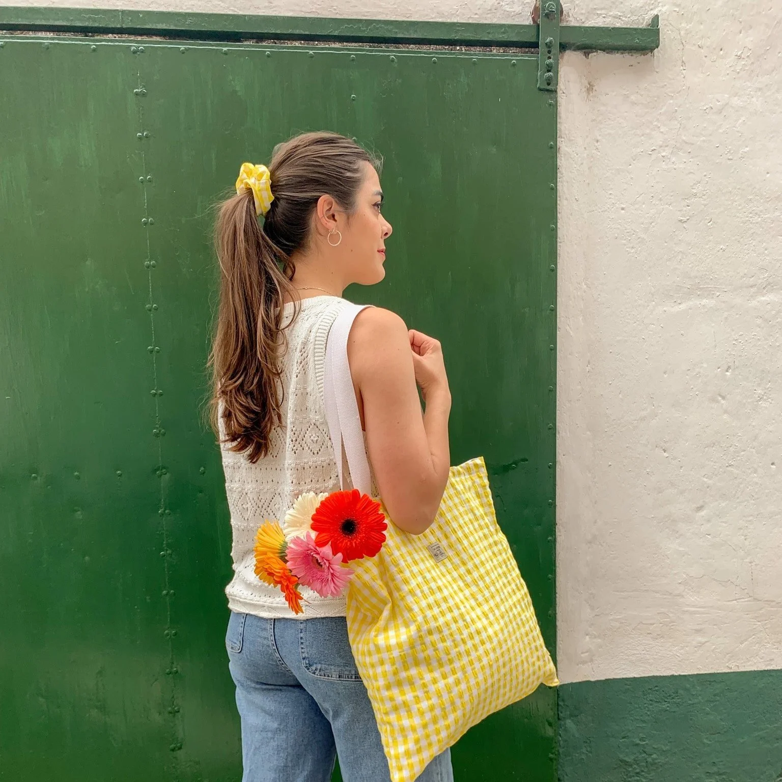 SCRUNCHIE VICHY amarillo