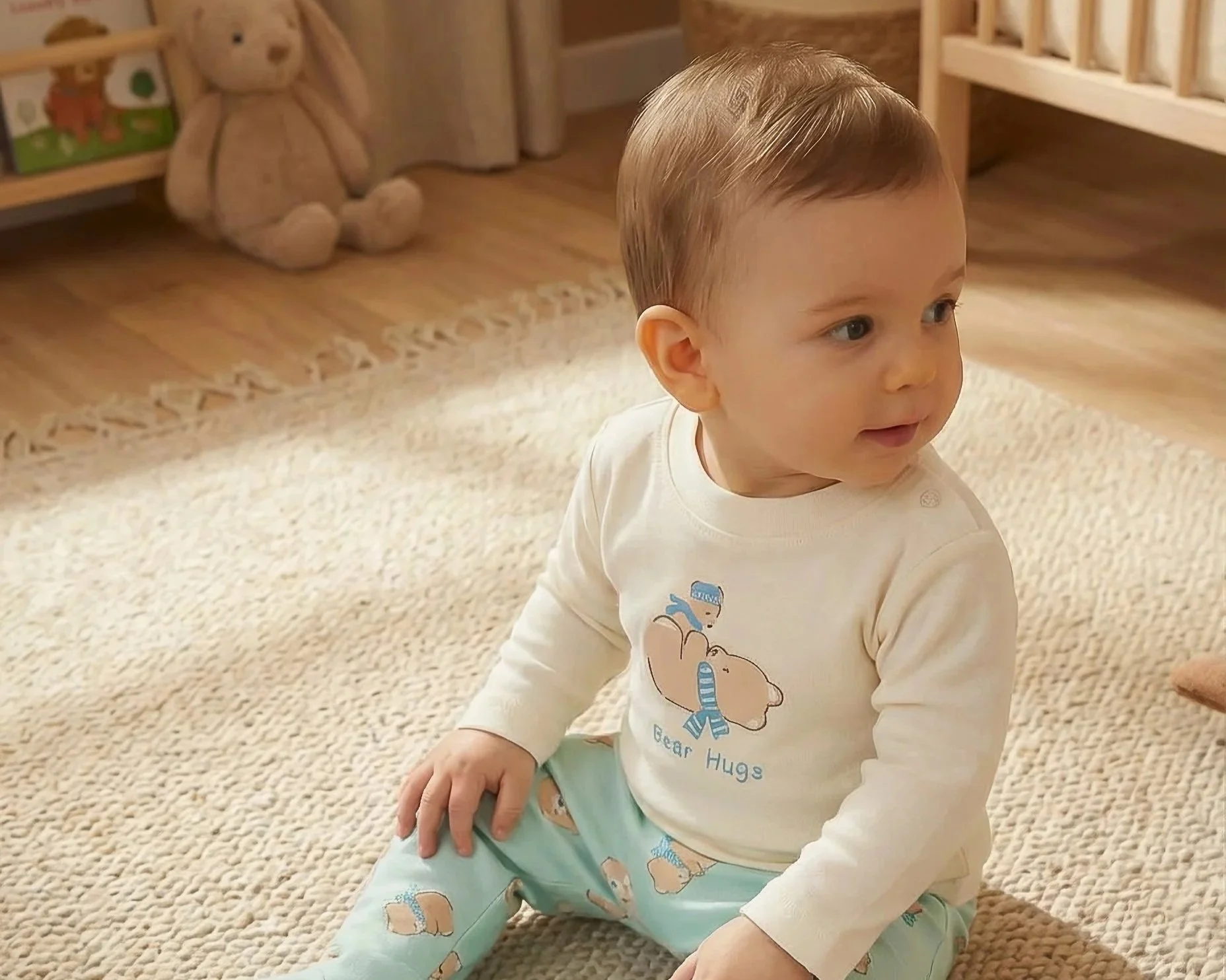 PIJAMA BEBÉ POLAINA "BEAR HUGS"