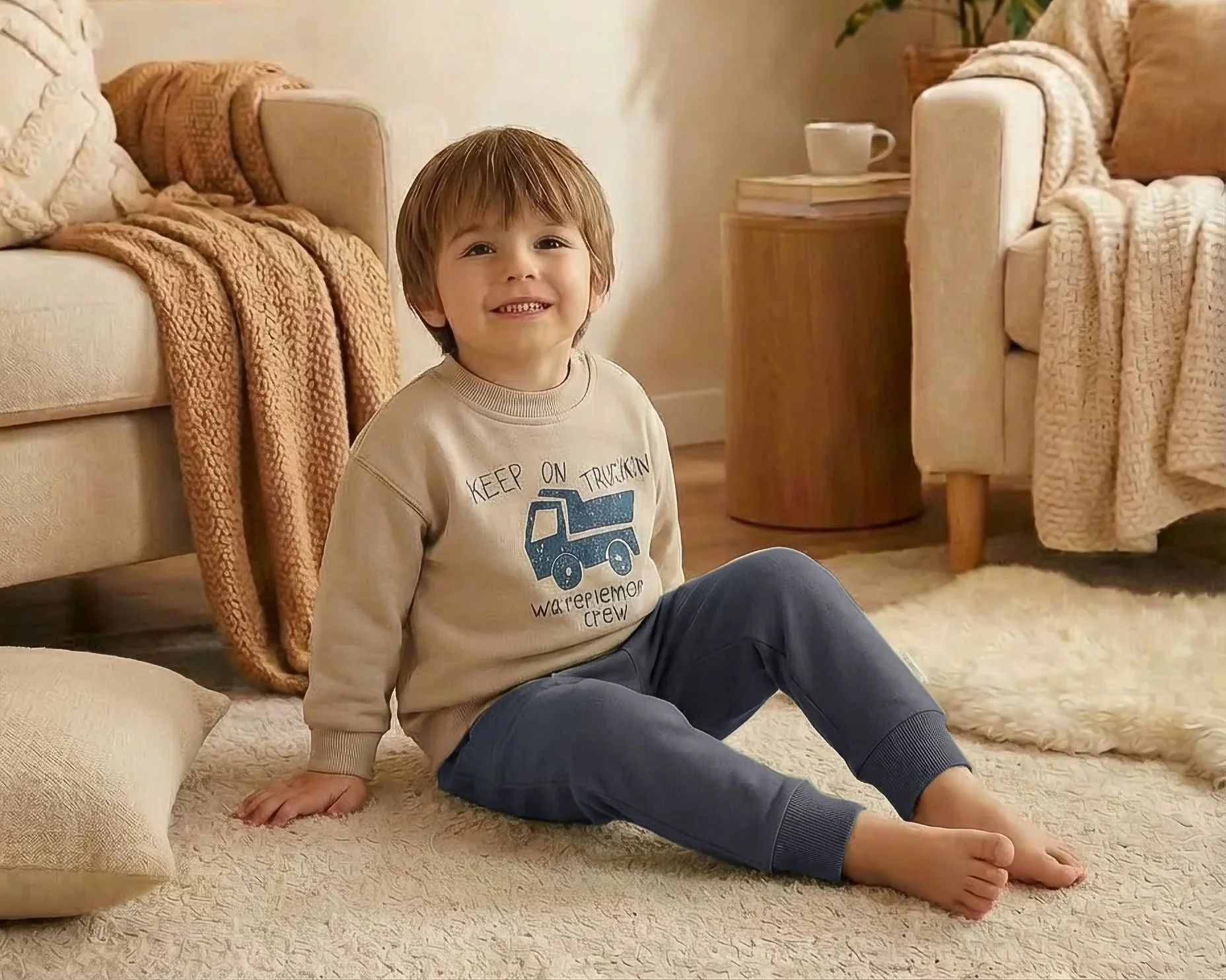 CONJUNTO 2 PIEZAS "KEEP ON TRUCKIN"
