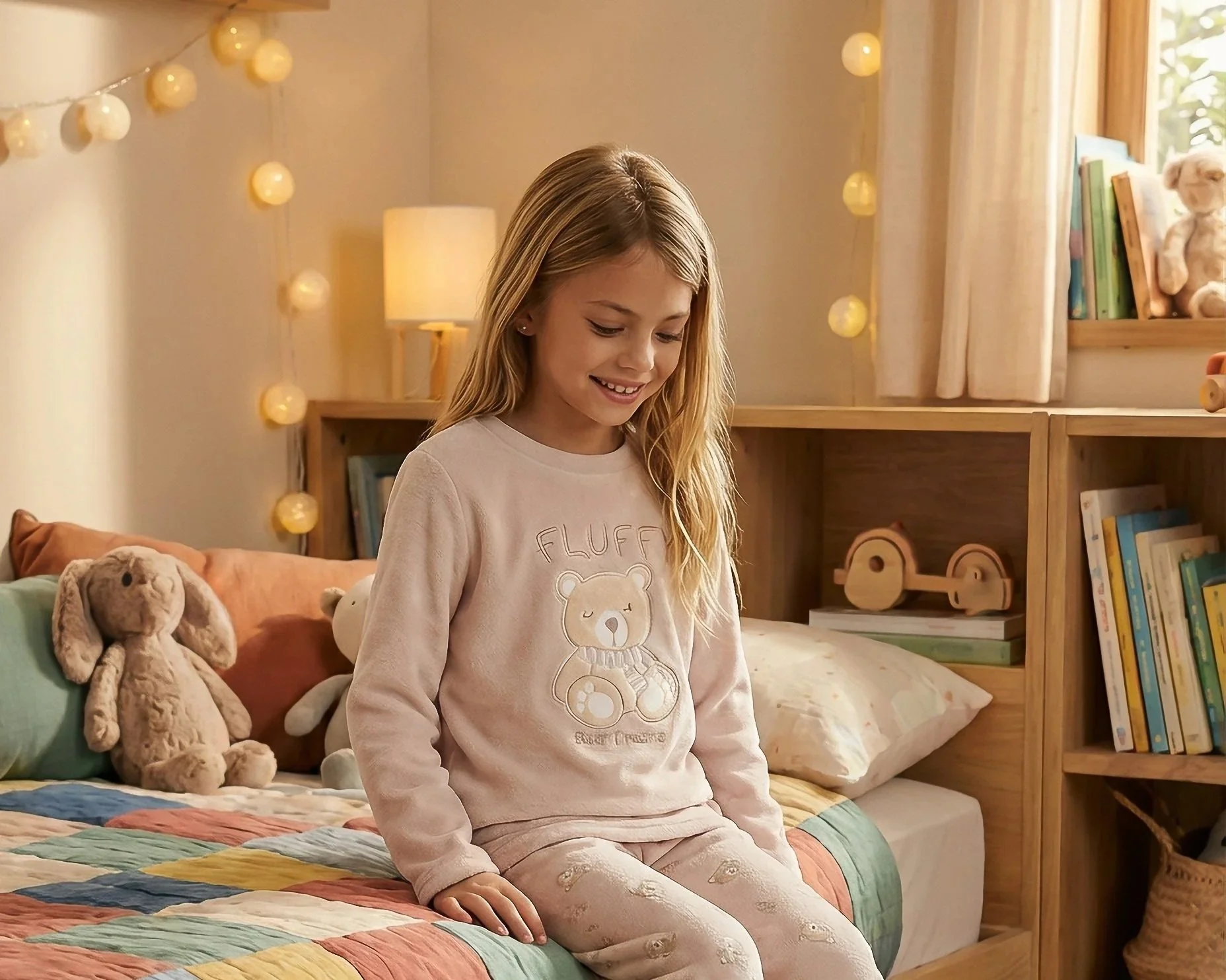 PIJAMA INFANTIL DOS PIEZAS "Fluffy Bear"