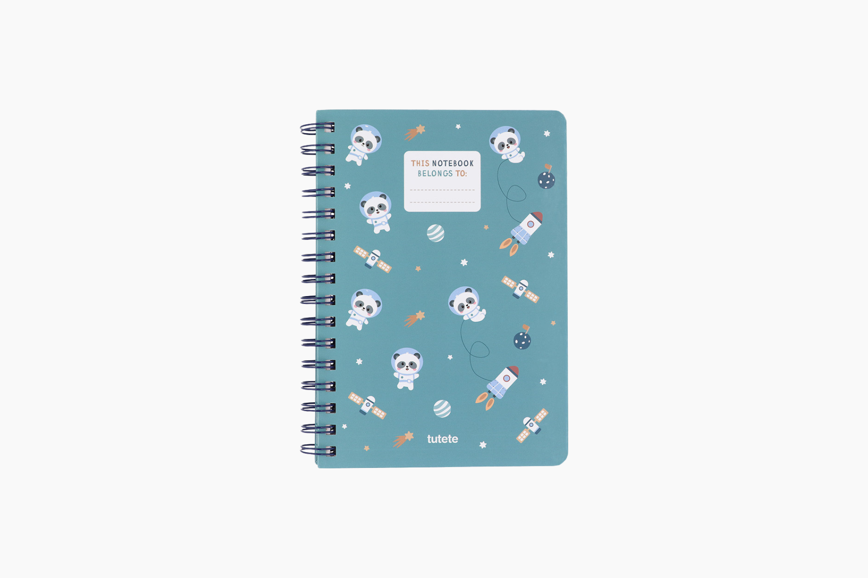 Libreta Escolar Pandas in Space