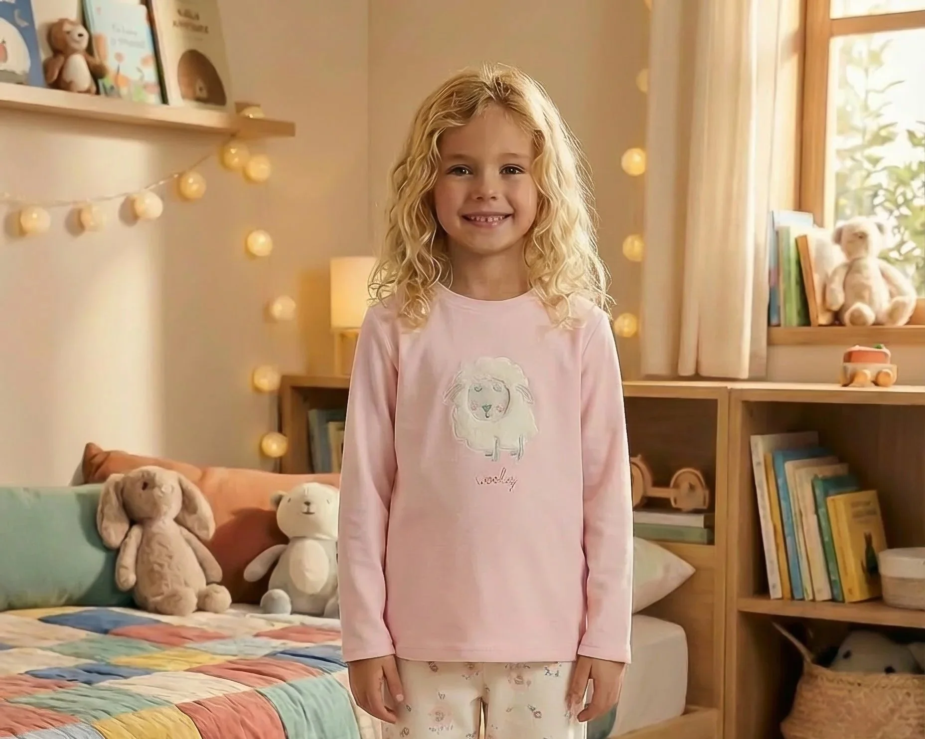 PIJAMA INFANTIL DOS PIEZAS "little sheep"