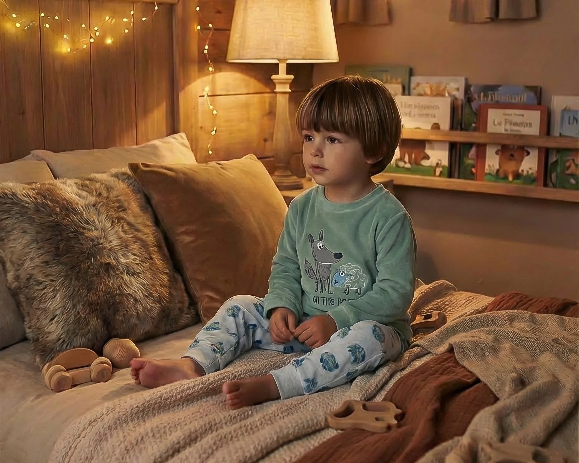 PIJAMA INFANTIL DOS PIEZAS "ON THE ROAD"