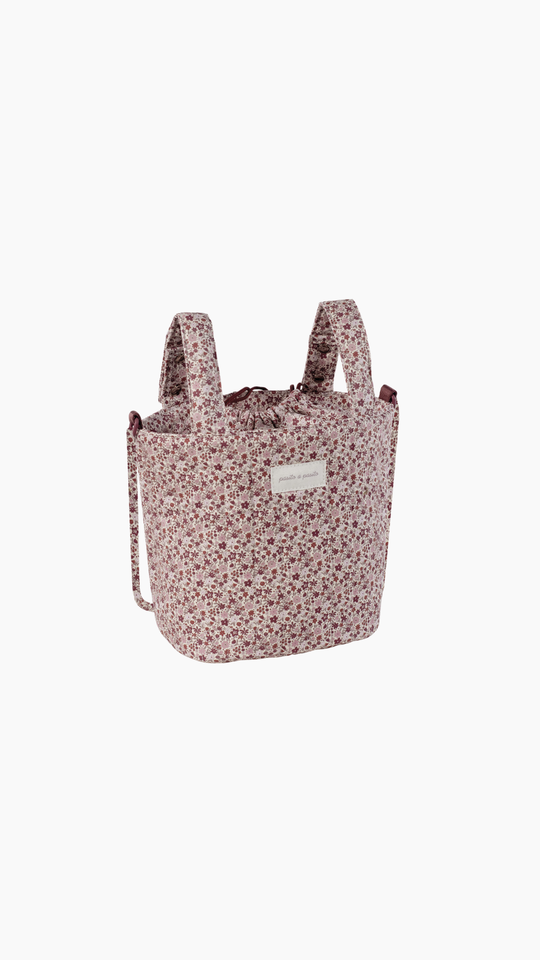 BOLSA BUCKET CHERRY FLORES