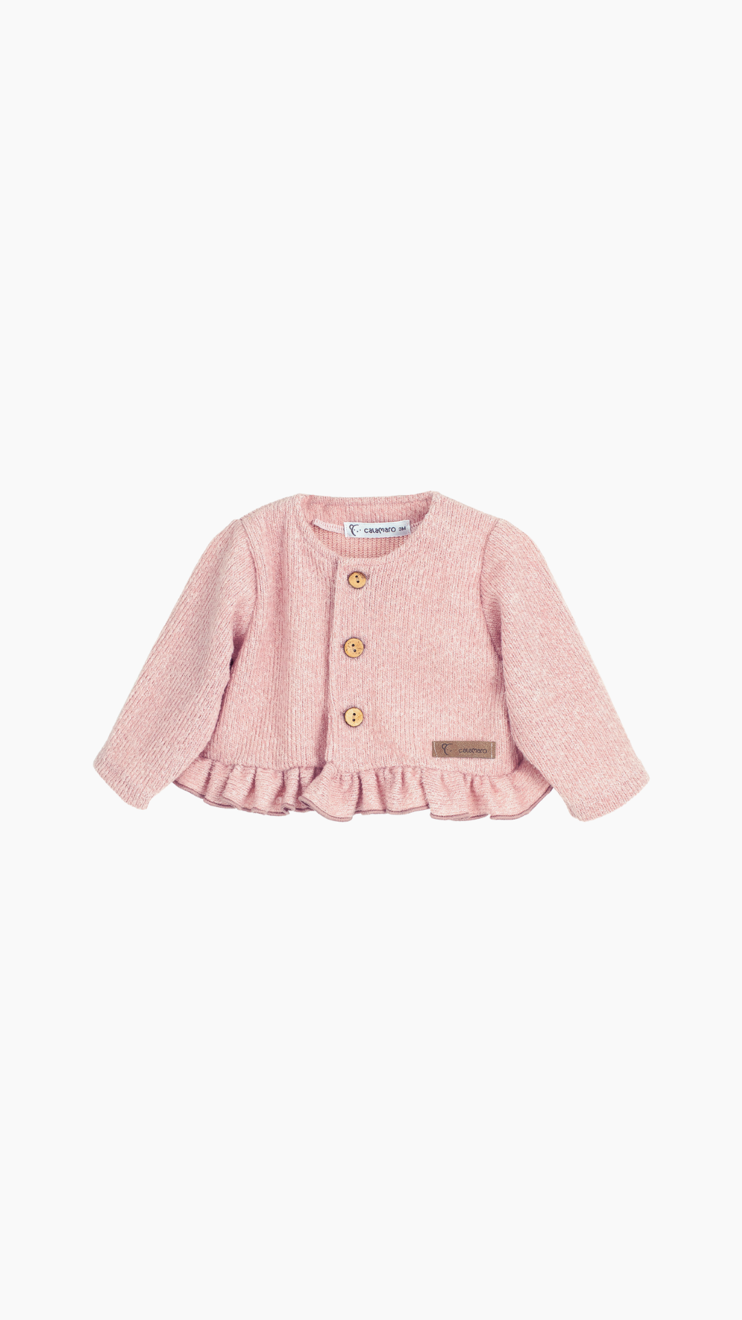 CHAQUETA DE BEBÉ ROSA