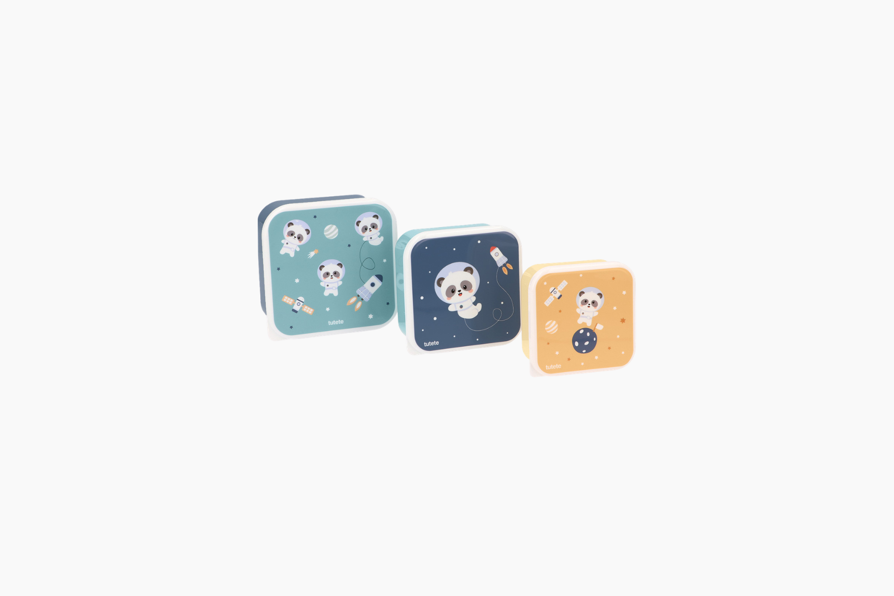 3 Cajas Almuerzo Pandas in Space