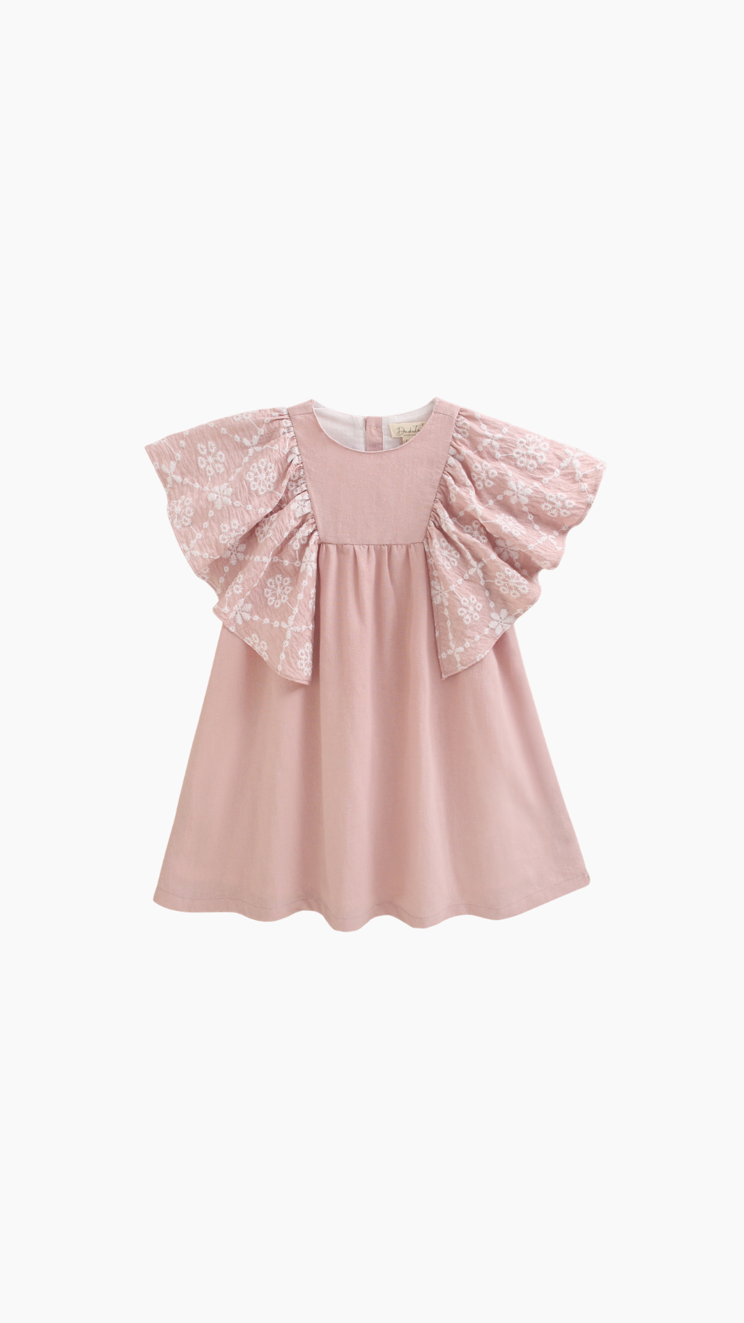 VESTIDO NIÑA VOLANTES ROSA