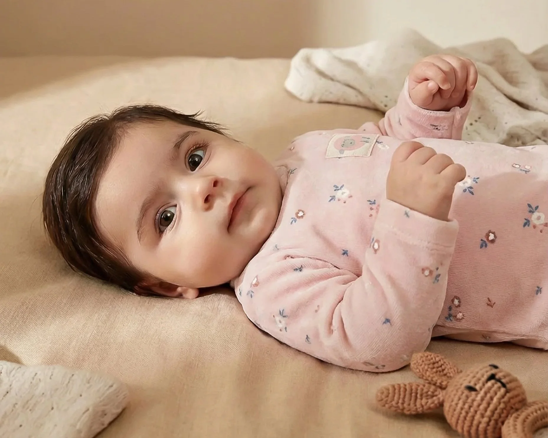 PIJAMA BEBÉ POLAINA "LIBERTY PINK"