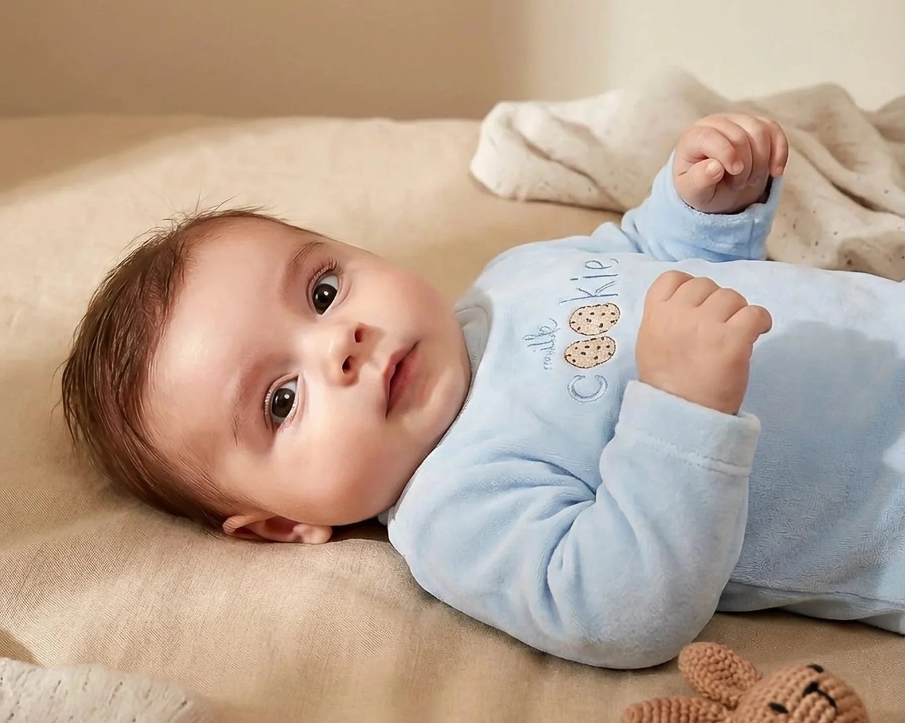 PIJAMA BEBÉ POLAINA "MILK COOKIE"