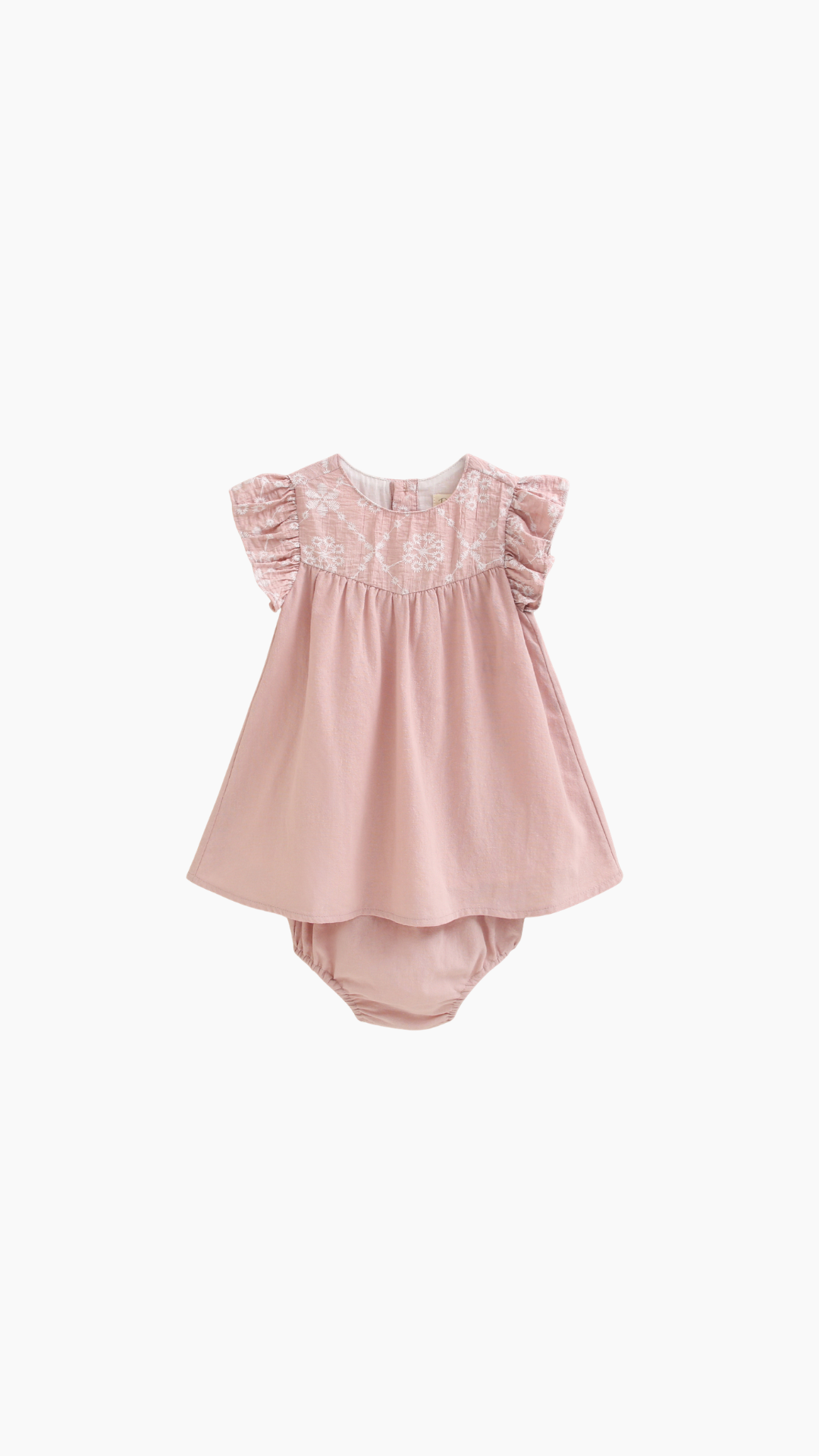 VESTIDO DE BEBÉ CON RANITA ROSA