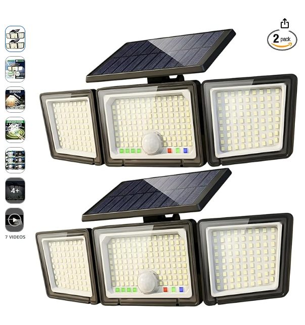 Solar Outdoor Lights Motion Sensor, 2500LM .png